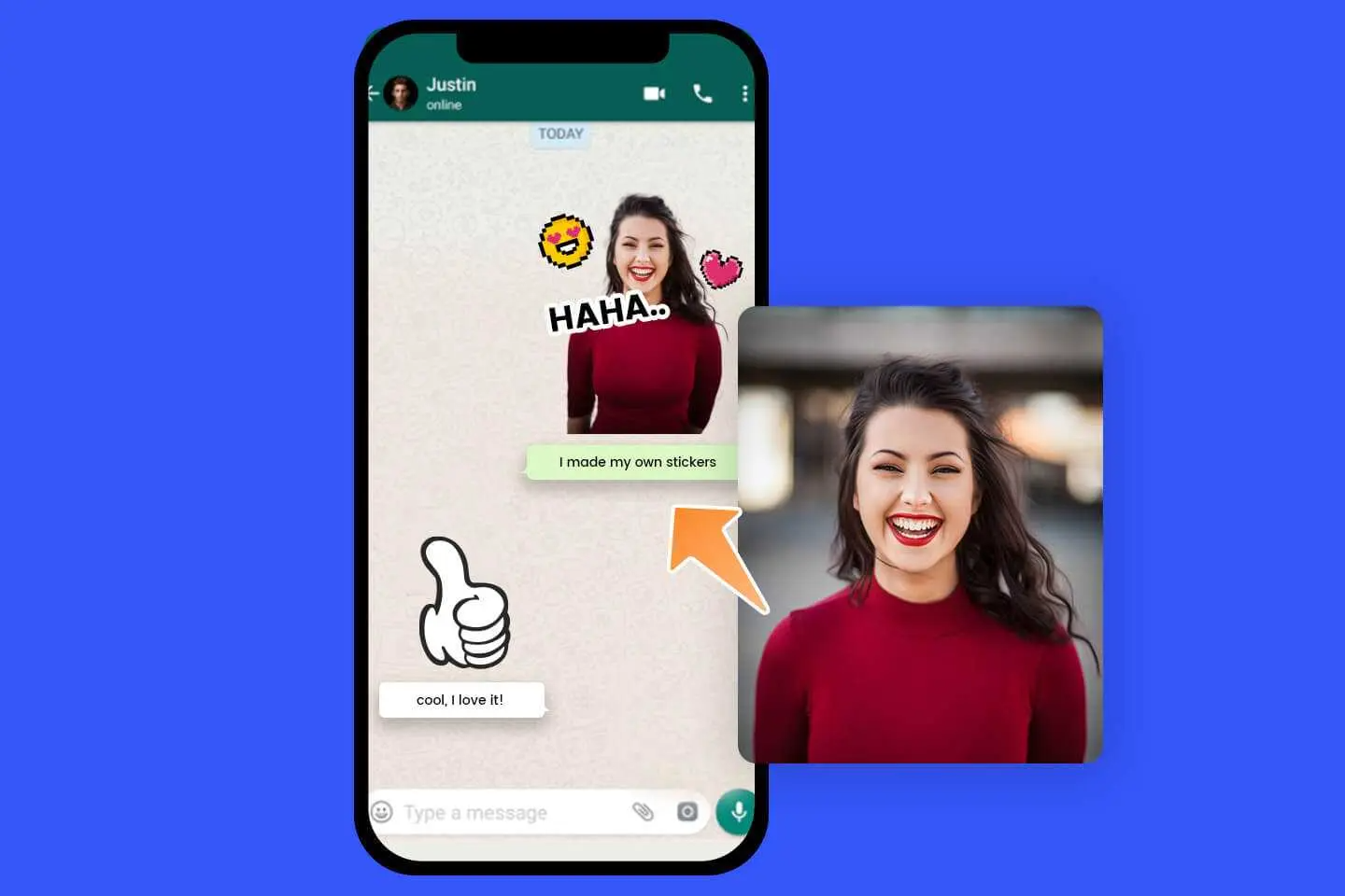 IPhone uchun WhatsApp-da stikerlar yaratish vositasi paydo bo'ldi