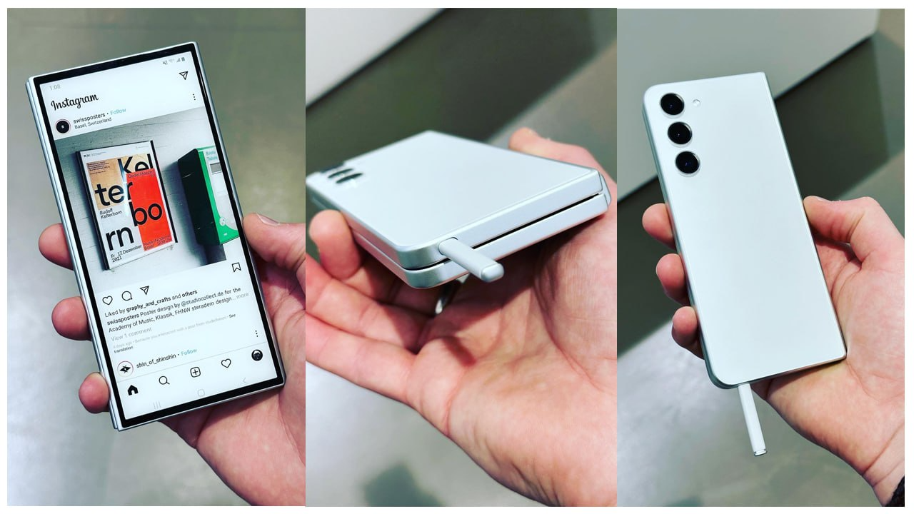 Bu Samsung Galaxy Z Fold 6. Smartfon prototipining fotosuratlari va videolari chop etildi