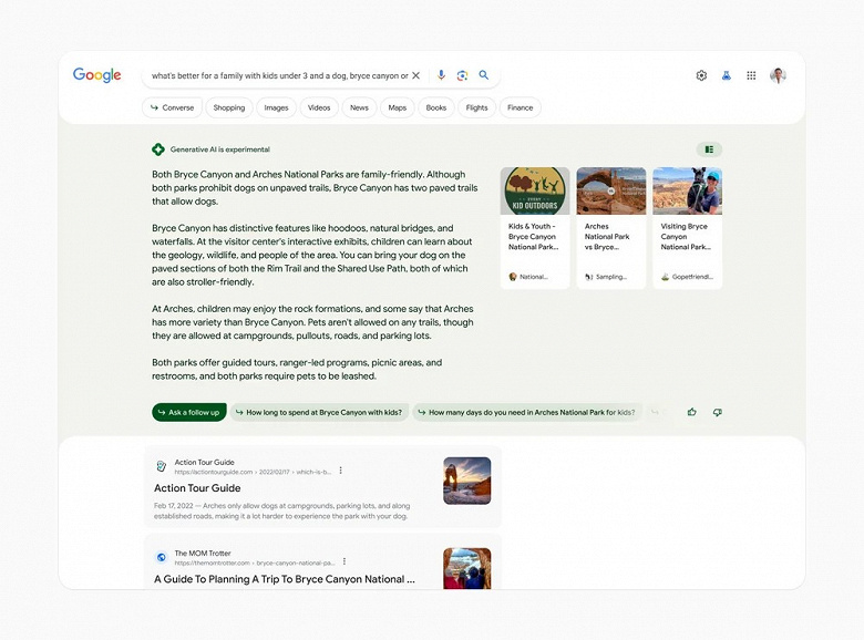 Google qidiruv tizimidagi eng muhim o'zgarish? Kompaniya qidiruvda generativ sun'iy intellektni integratsiyasini ko'rsatdi
