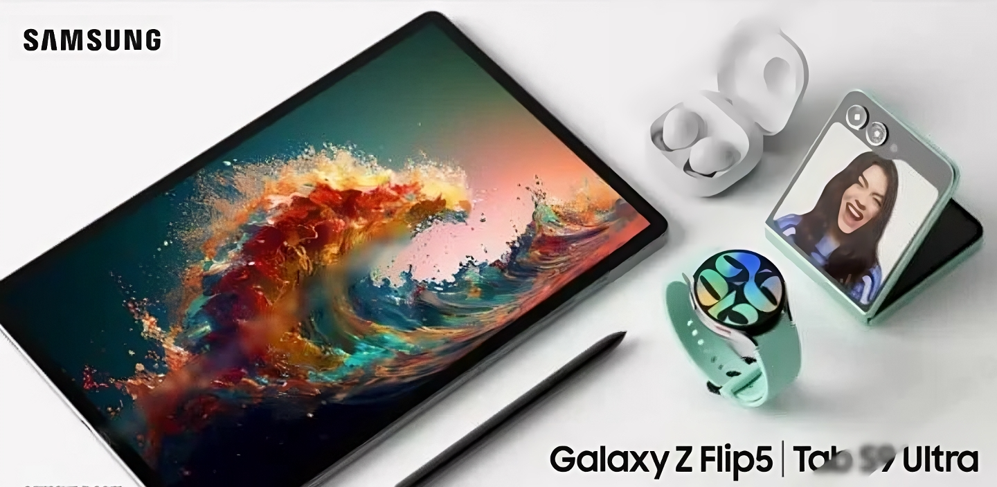 Samsung Galaxy Z Fold 5, Flip 5, Tab S9 va Watch 6 taqdimotdan bir necha kun oldin bannerlarda ko'rsatildi
