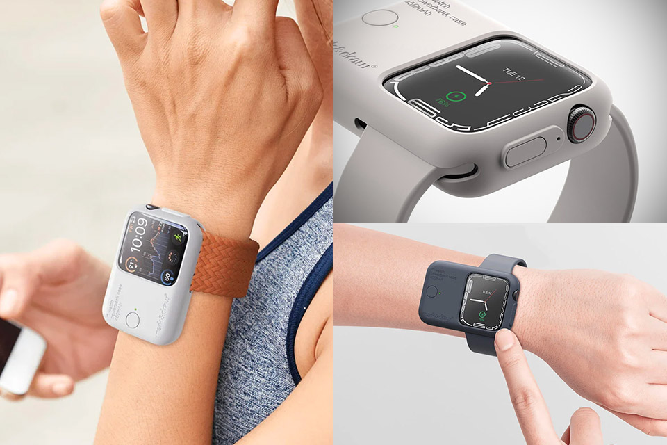 Innovatsion Mark_B_CASE - o'rnatilgan powerbankiga ega Apple Watch korpusi